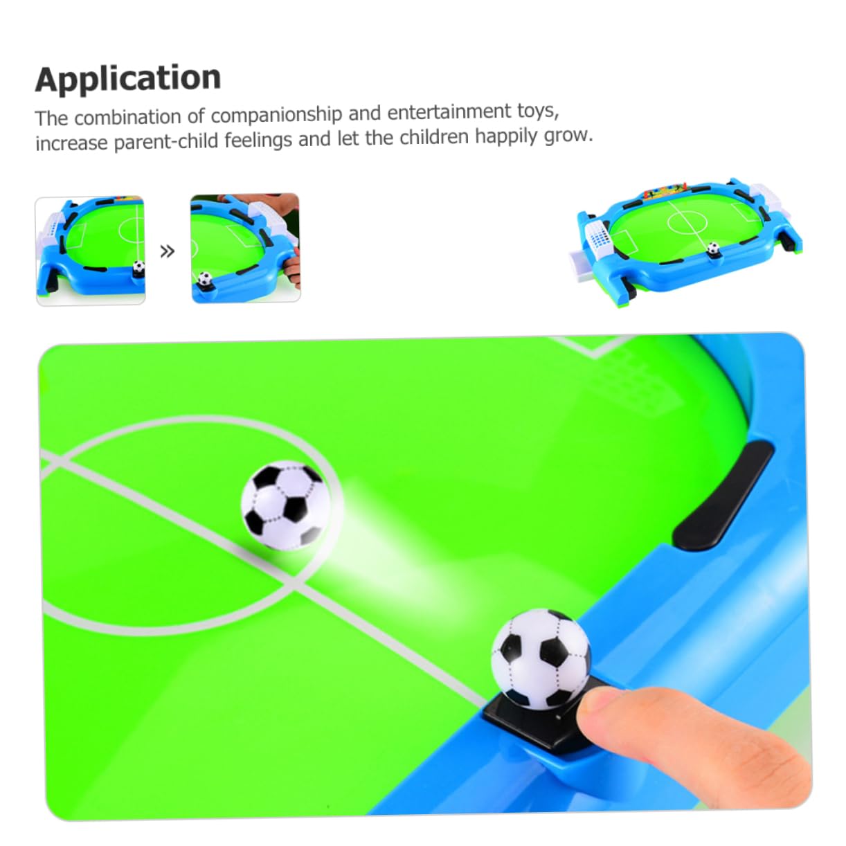 Mikikit Tabletop Football and Girls Educational Toy 2 Player Game Compact Design for Indoor