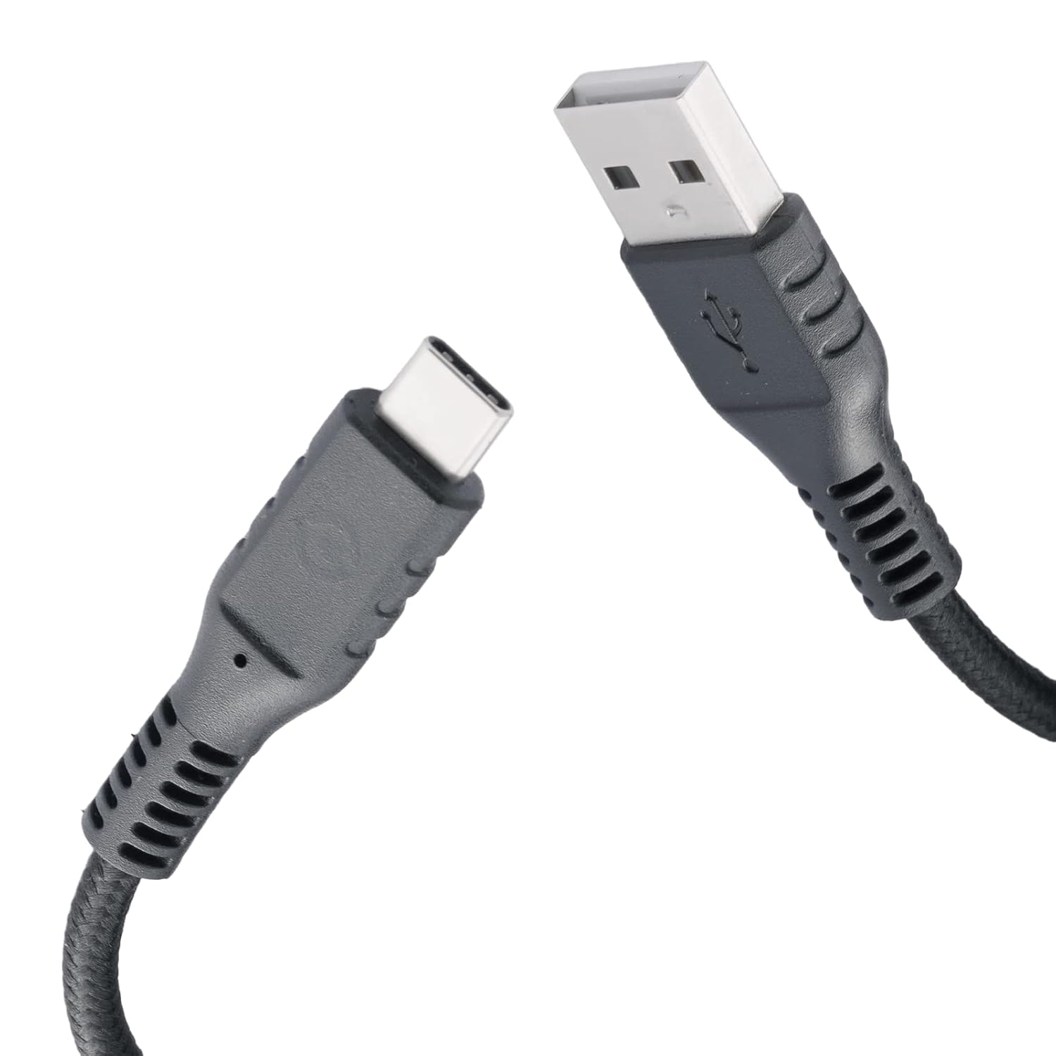 Кабель Celli с разъемами USB и USB-C, черная этикетка, ПВХ-корпус с функцией быстрой зарядки, длина кабеля 2 метра, выходная мощно