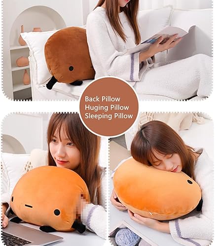 Miniatura 6 de Juguete de peluche de patata de 13.7 pulgadas, almohada de peluche kawaii con forma de comida, almohada de peluche de dibujos animados para