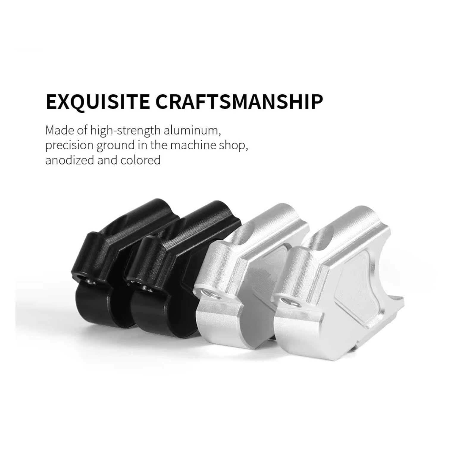 Riser Manubrio Moto Per BMW F800GS F800GT F 800 GS Per ADV F 800 GT Moto Manubrio Riser Manubrio Morsetto Ascensore Riser(Argento)
