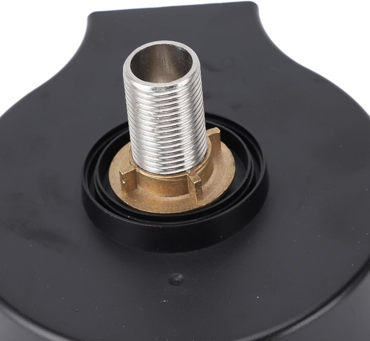 Automatic Glass Rinser Stainless Steel Cup Washer Professional Pressure Glass Washer for Kitchen Sinks (Black)