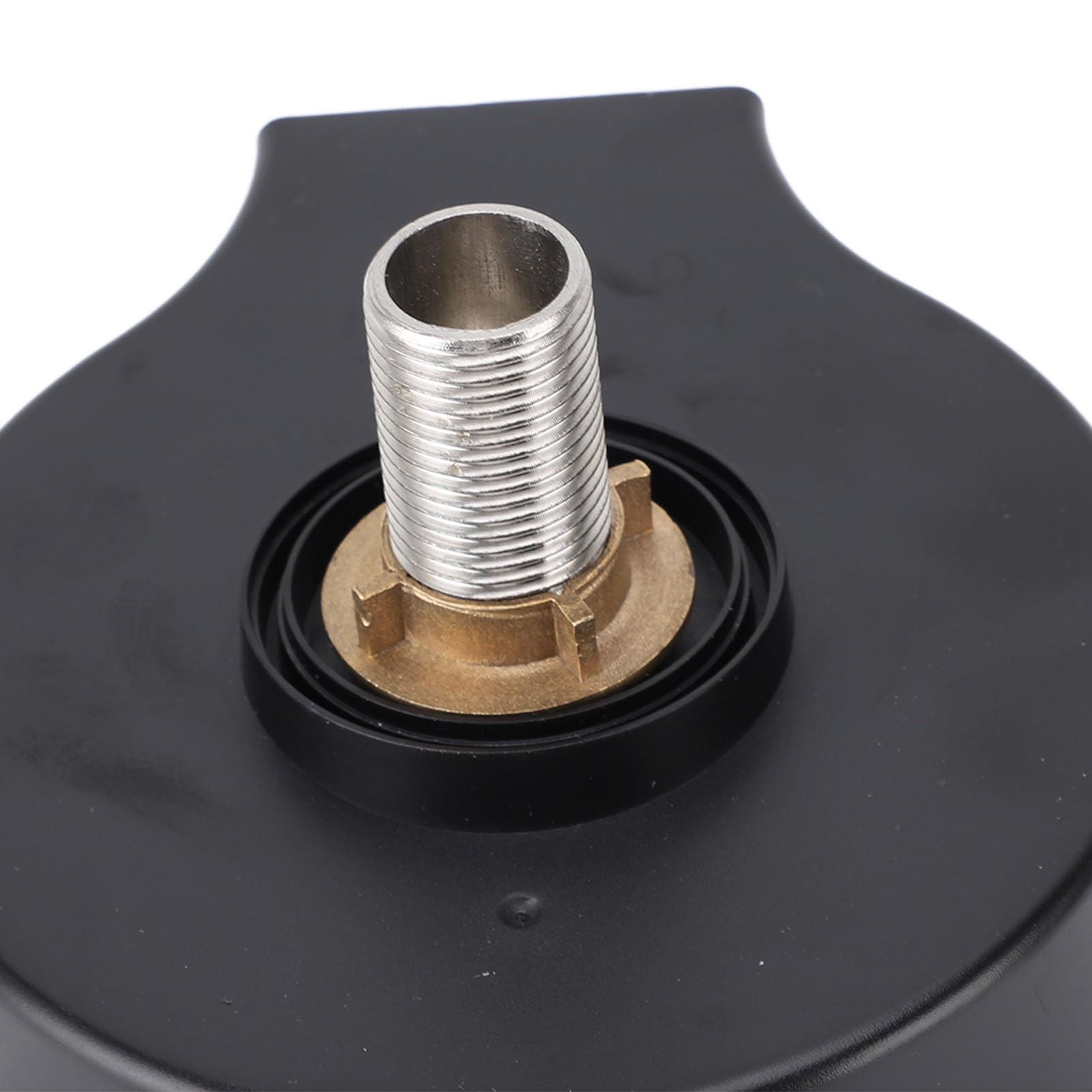 TOPINCN Enjuagador de Vidrio de Metal Profesional, Potente Lavavasos para Fregaderos de Cocina, Enjuagador de Vidrio Antioxidante para Bares y Cafeterías, Acero Inoxidable (BLACK)