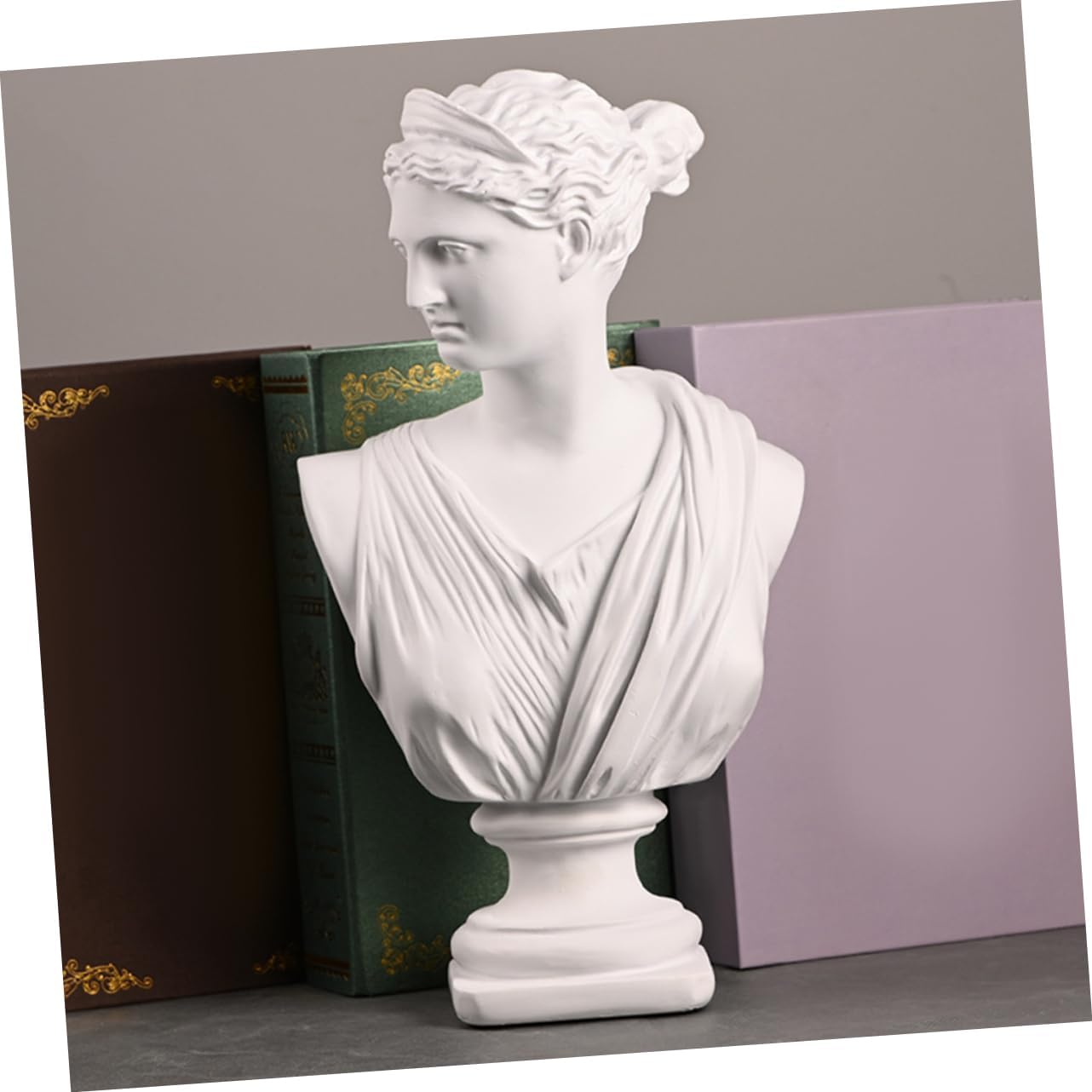 Goddess Bust Statue Sculpture Resin Craft for Home Office Church Decorations
