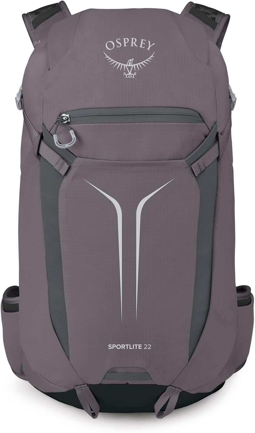 Osprey Sportlite 22L Lightweight Hiking Backpack for Men and Women - Everyday Hiking Bag - Travel Daypack, Graphite Purple