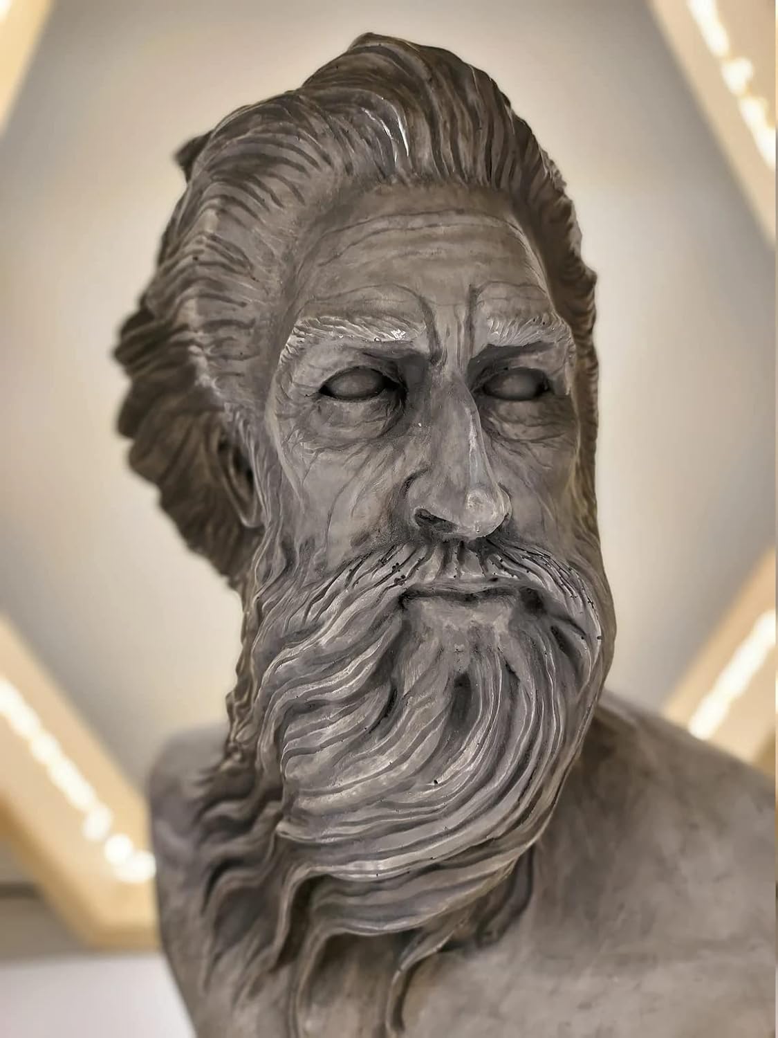 Large Greek Statue, Poseidon Bust Statue, Greek Mythology, Greek God Statue, Roman Statues