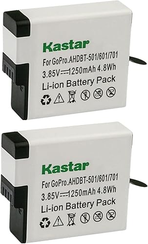 Miniatura 4 de Kastar Paquete de 1 batería de repuesto para GoPro AABAT-001, Hero, HERO5 Hero 5, AHDBT-501, AHBBP-501, HERO6 Hero 6, AHDBT-601, AHBBP-601, HERO7