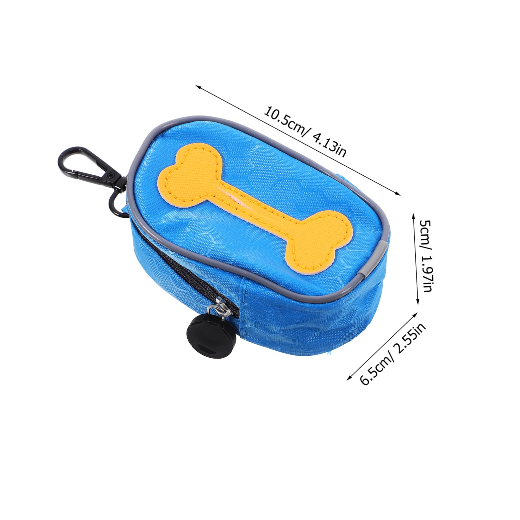 Dispensador Bolsas Excrementos Perro con 8 Rollos Bolsas Desechables Cremallera Orificio Dispensador para Correa de Caminata Mascotas