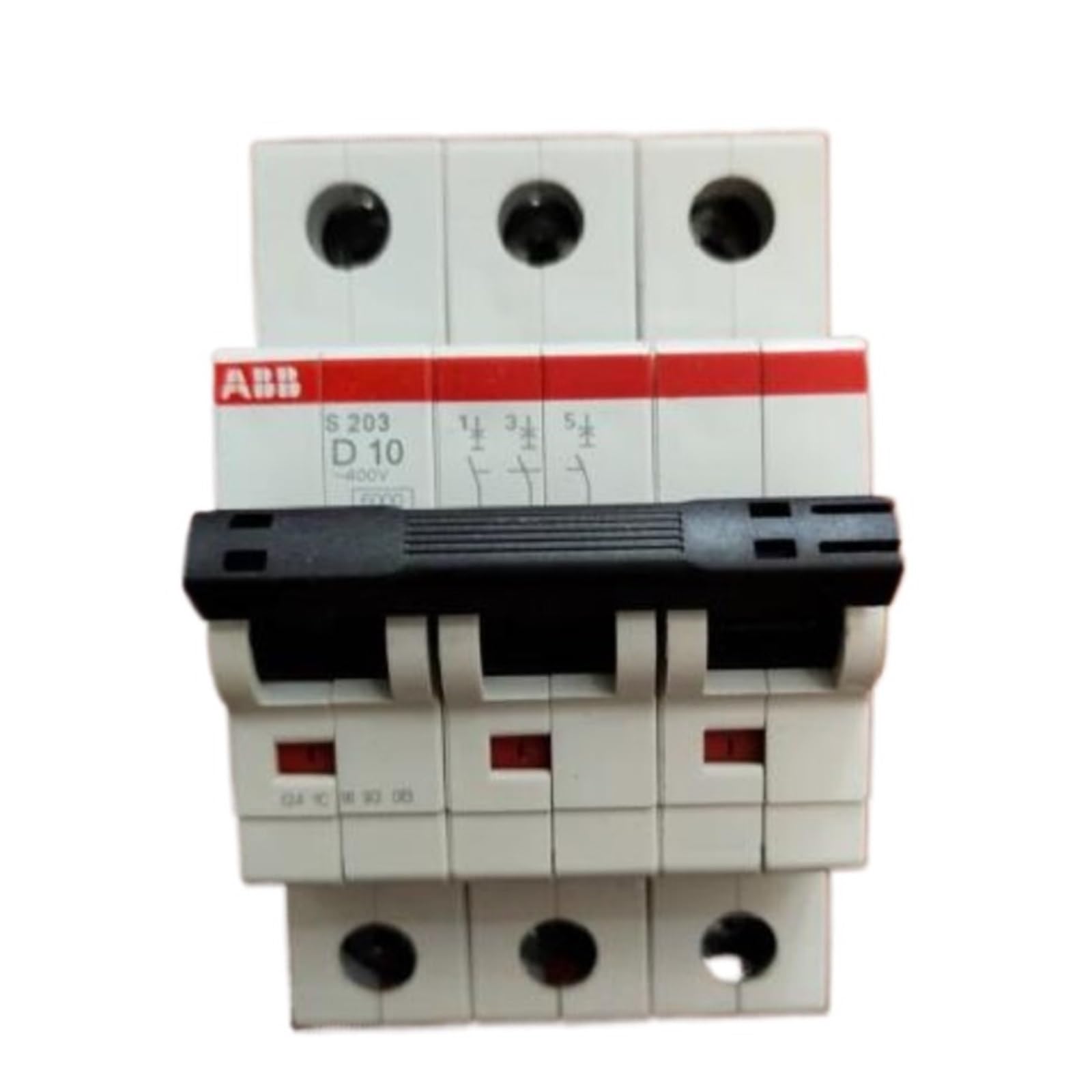 Disjoncteur miniature S203-D10 3P 10A pour éviter les coupures et protéger vos moteurs