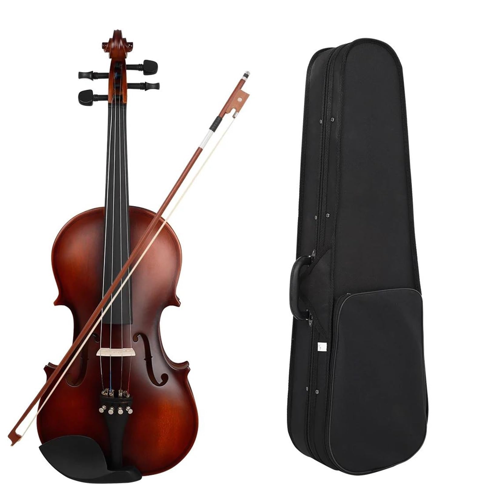 Violino Violino Acustico In Legno Massello 4/4 | Finitura naturale opaca vintage(3/4)