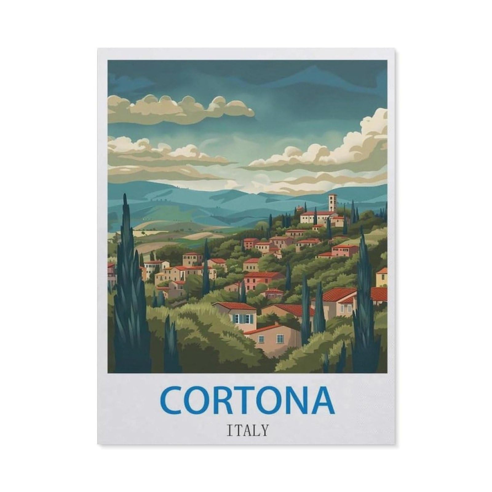 BEAYODKP DIY Diamond Painting，Cortona Italy（40x50cm）