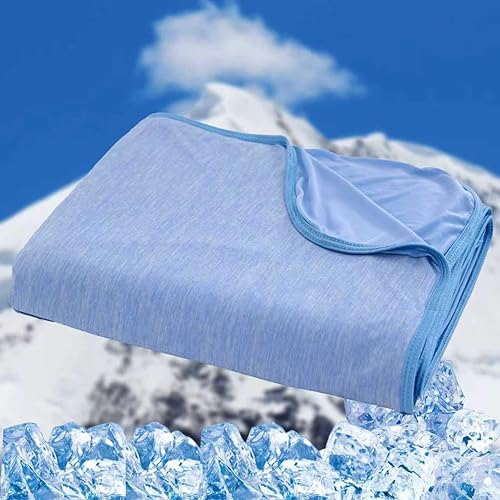 Miniatura 8 de Manta refrescante para personas que duermen con calor – Manta de verano delgada y ligera para cama, Q-Max> 0.4, transpirable, de doble cara, absorbe