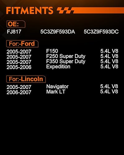 Miniatura 2 de Inyectores de combustible FJ817 5.4L aptos para Ford F150 F250F350 Super Duty Expedition Lobo 2005 2006 2007, para Lincoln Navigator Mark LT 2005