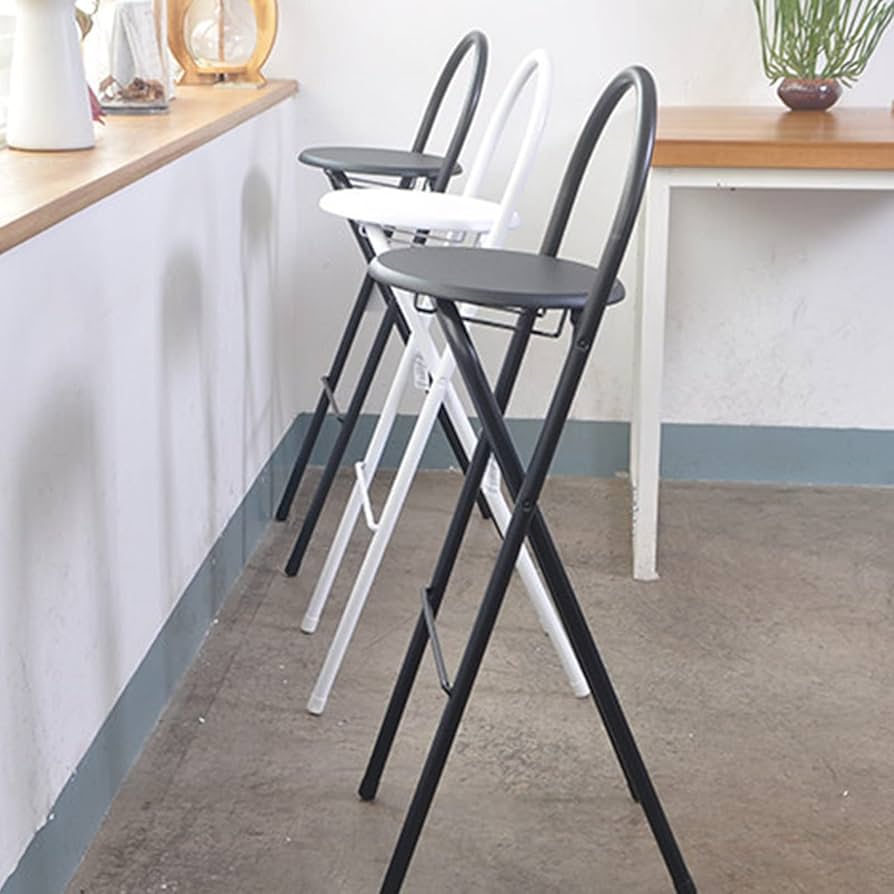 【美品】折り畳みハイスツール チェア 持ち運び簡単 グレー 美品】折り畳みハイスツール チェア 持ち運び簡単 グレー ハイ