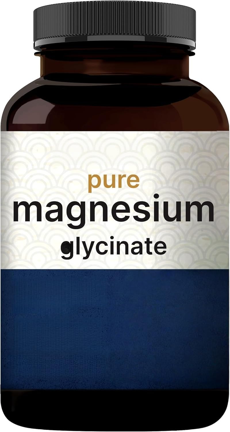 Absorción ultraalta: glicinato de magnesio puro, sin OGM, para dormir