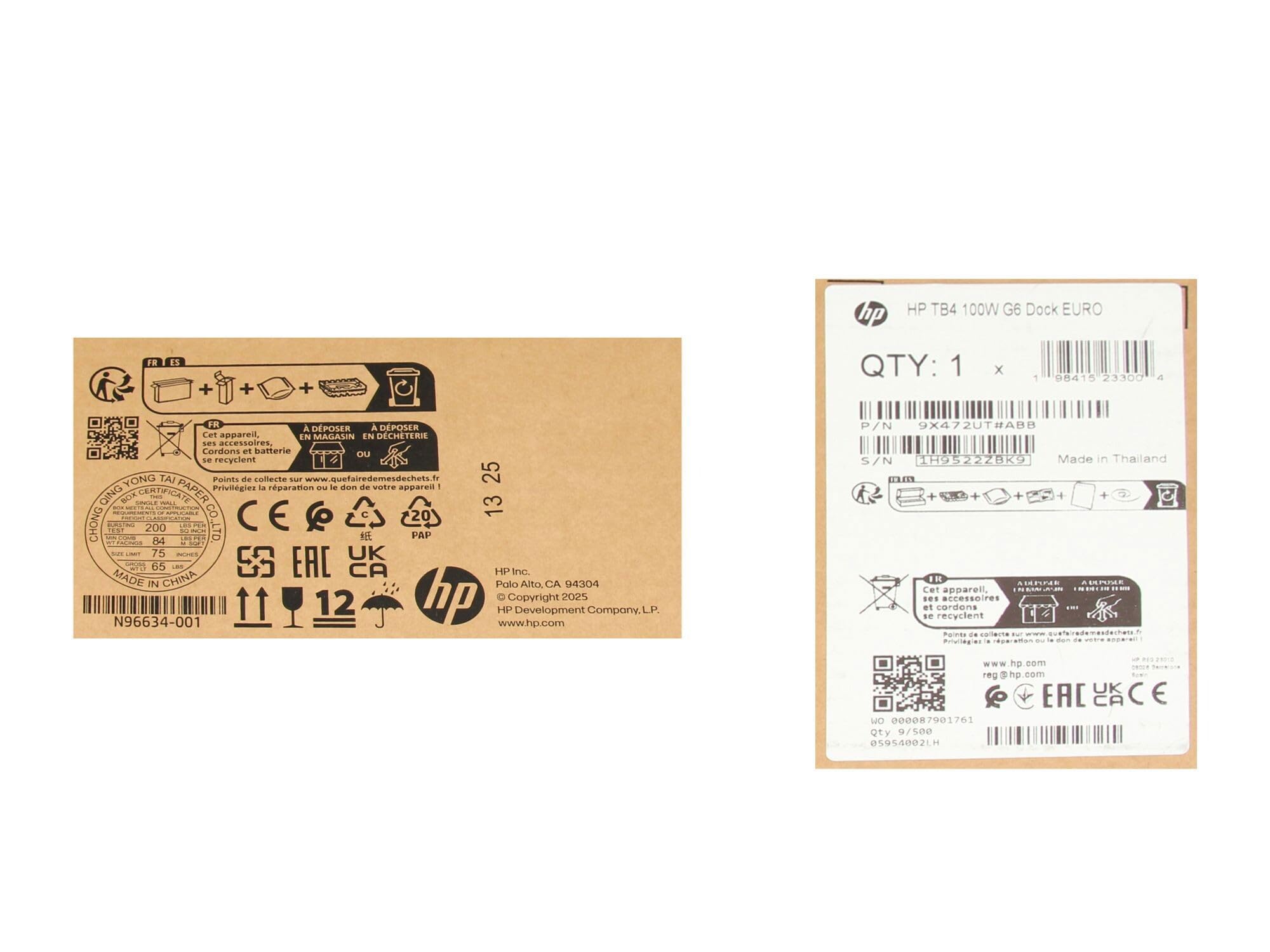 HP P34015-001 Original Thunderbolt 4 Port Replikator | inkl. 120W Netzteil für Elite Dragonfly G2, EliteBook , x360 1030 G8, Envy 17-ch0000, x360 15-es0000, ZBook Firefly 15 G8