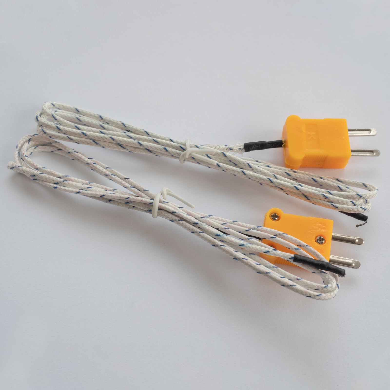 QUARKZMAN Termopara typu K ze złączem, sonda czujnika temperatury -50 do 1100 °C (-58 do 2012 °F) ze stali nierdzewnej, kabel 4 x 150 mm 3,3 ft