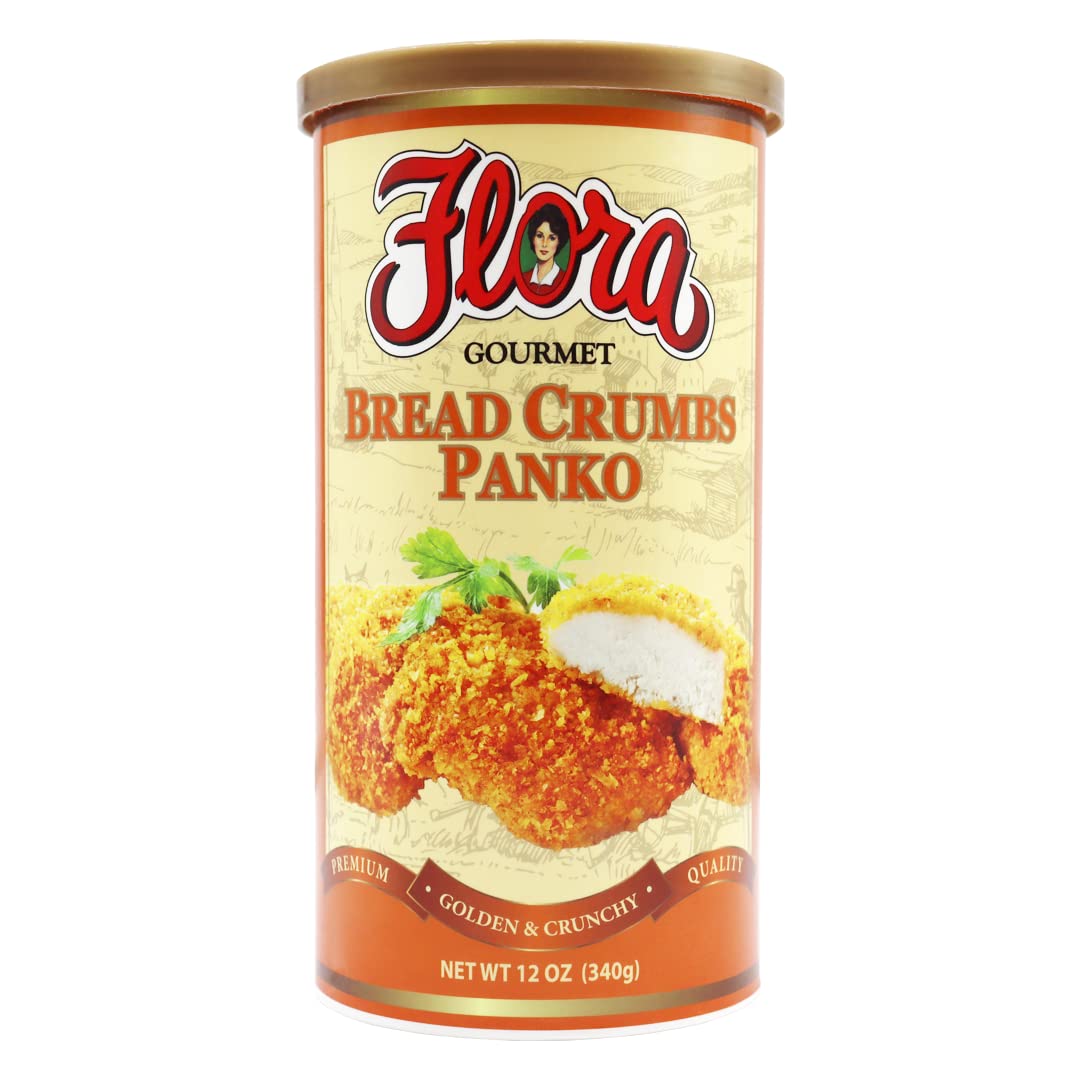 Flora Fine Foods Bread Crumbs - Italian Panko Bread Crumbs 12 oz, Authentic Italian Origin, Golden Crispy Texture, All-Natural Ingredients, Perfect for Italian Dishes, Gourmet Quality