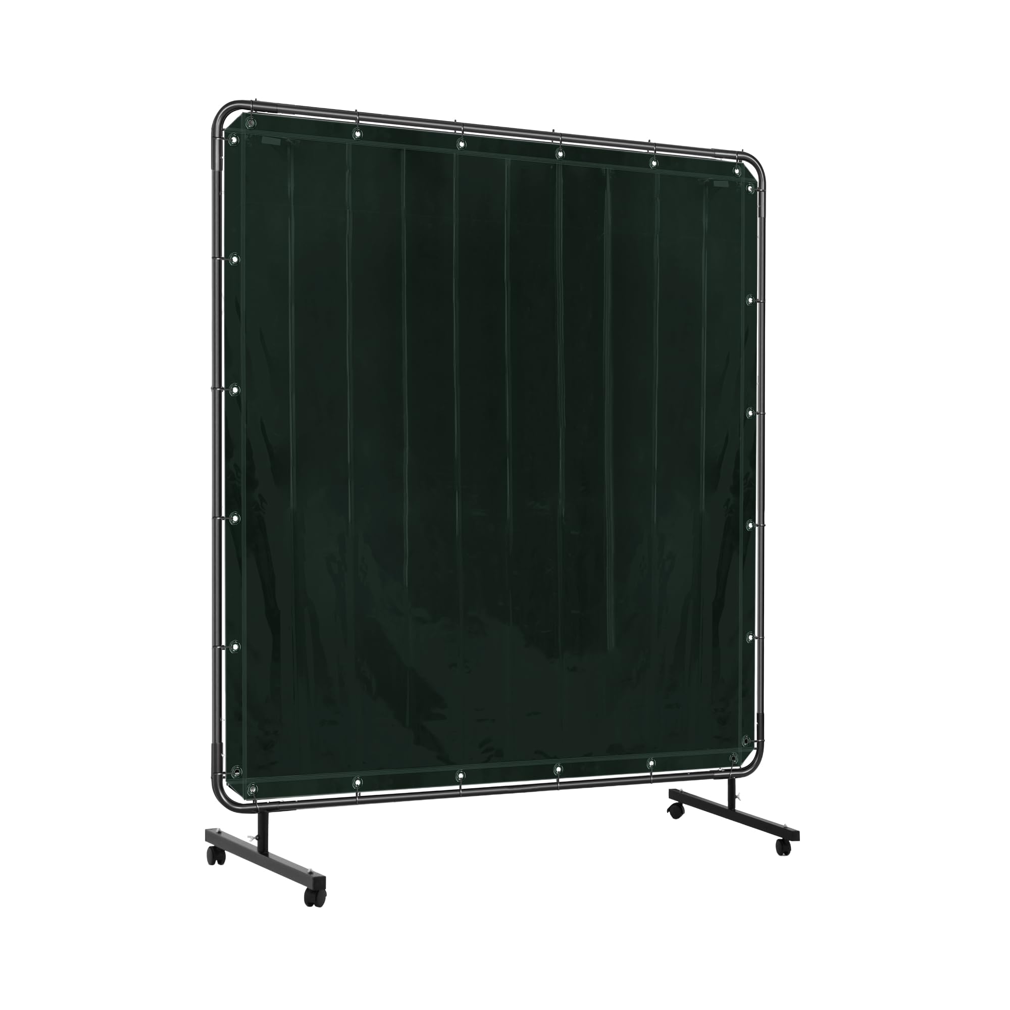 Stamos Welding Group SWS05 Rideau Écran De Protection De Soudure Bâche Ignifugée (Dimensions : 174 x 174 cm, Vinyle : 0,4 mm, Résistant aux UV, Cadre en acier inclus)