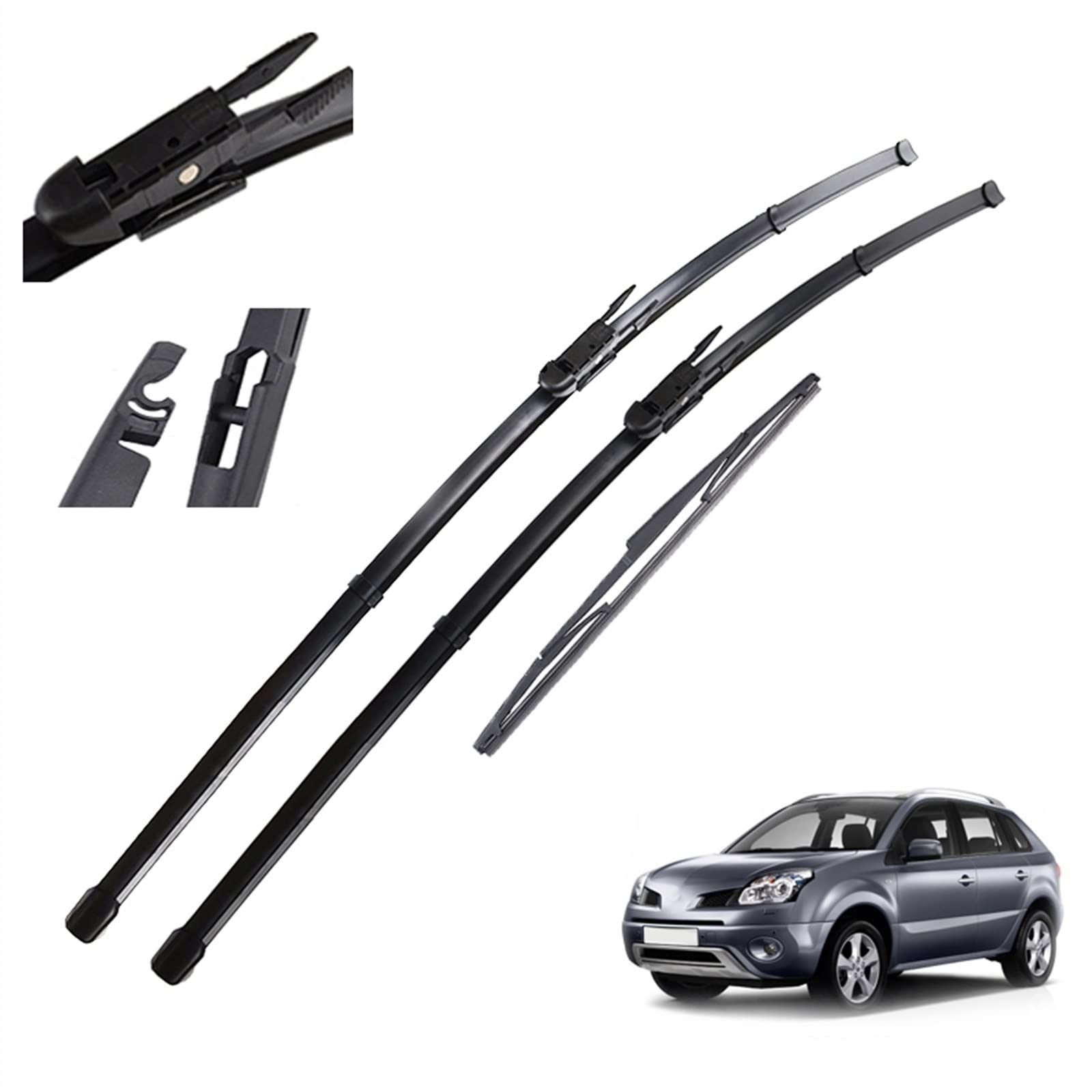 Essuie-glace Renault Koleos 1 2008-2015 - Kit complet avant et arrière de balais d'origine