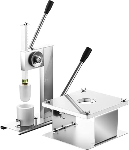 LOYALHEARTDY Baozi Maker, máquina de hacer bollos de acero inoxidable manual para hacer bollos con 3 tamaños de moldes chinos para hacer bao chinos,