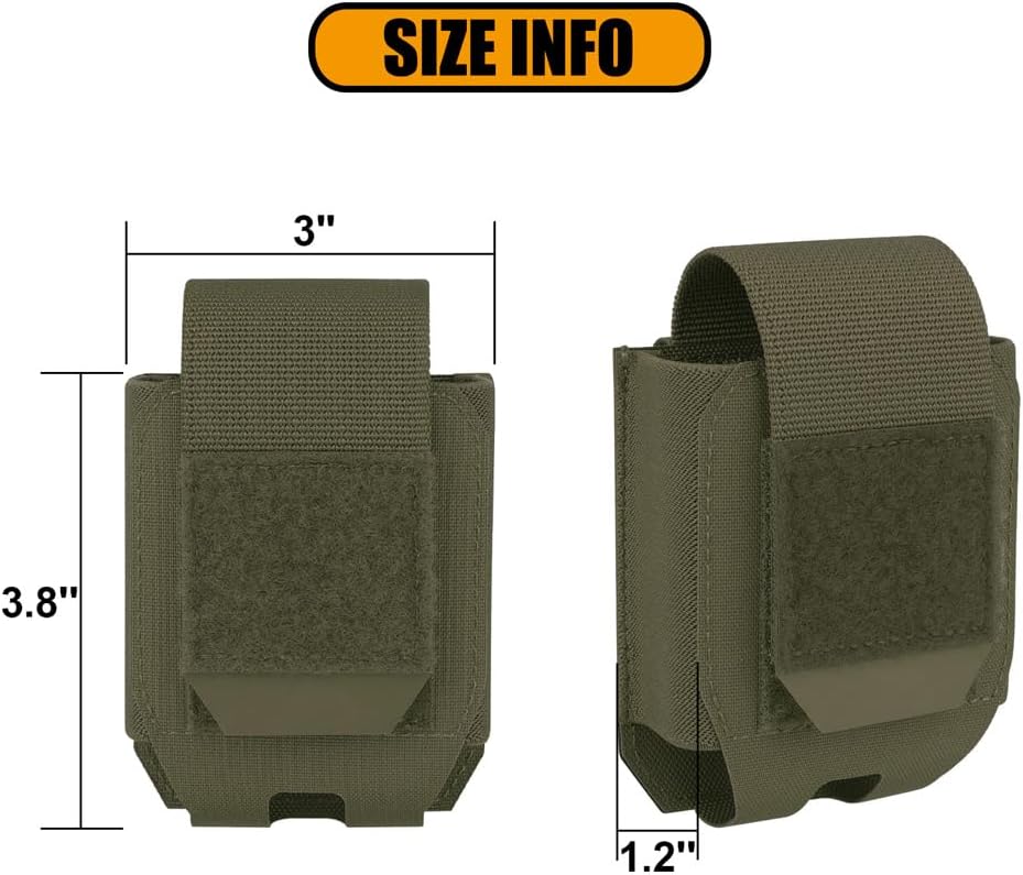 KRYDEX MOLLE Handcuff Pouch,Handcuff Case for Duty Belt MOLLE Vest Law Enforcement Accessories