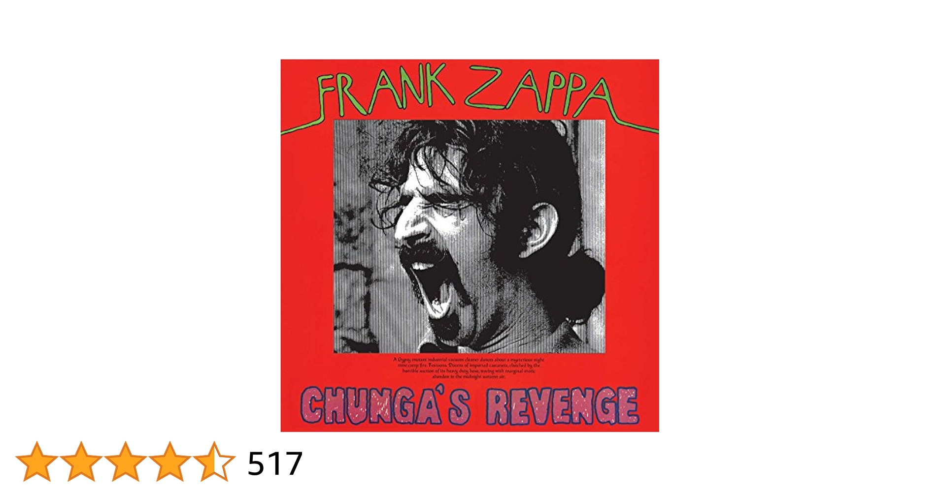 洋楽 frank zappa/chunga's revenge US LP Amazon.com: Chunga's Revenge[LP]: CDs & Vinyl