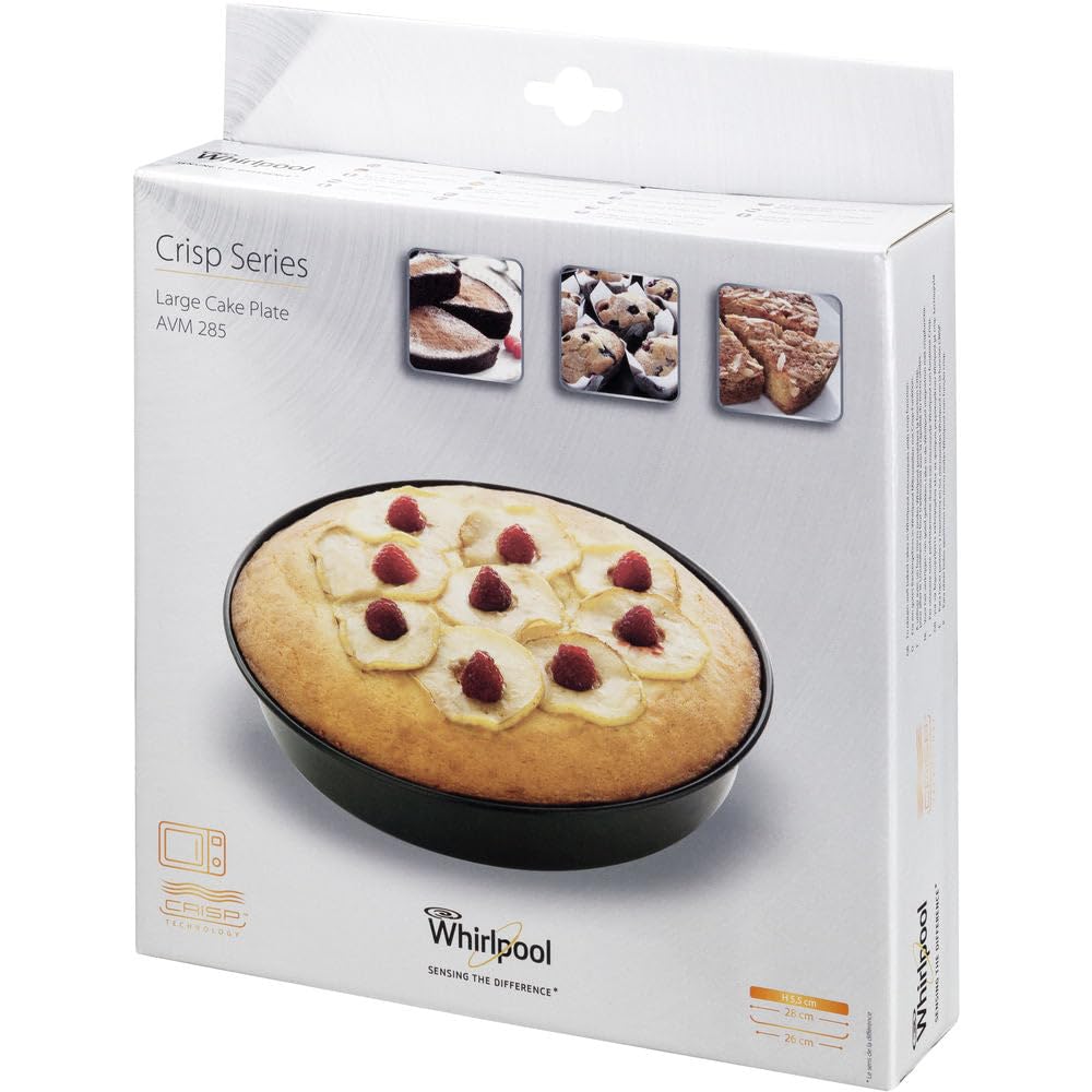 WHIRLPOOL - WPro AVM285 Plat Crisp à bord haut • ∅ 28 cm - Hauteur 5,5 cm