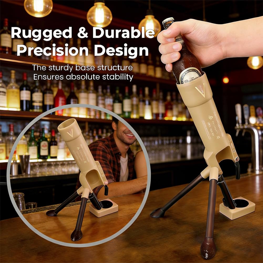 Amazon | ビールボトルモルタル型栓抜き、51mmタクティカルキャップ
