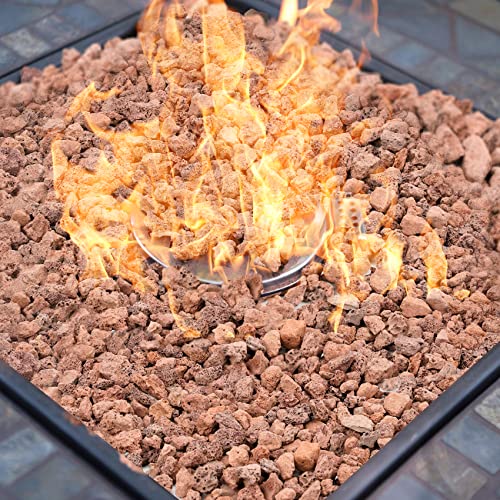 Image of Onlyfire 10Lbs Red Lava Rock for Fire Pit /Fireplace /Gas Grill /Landscaping