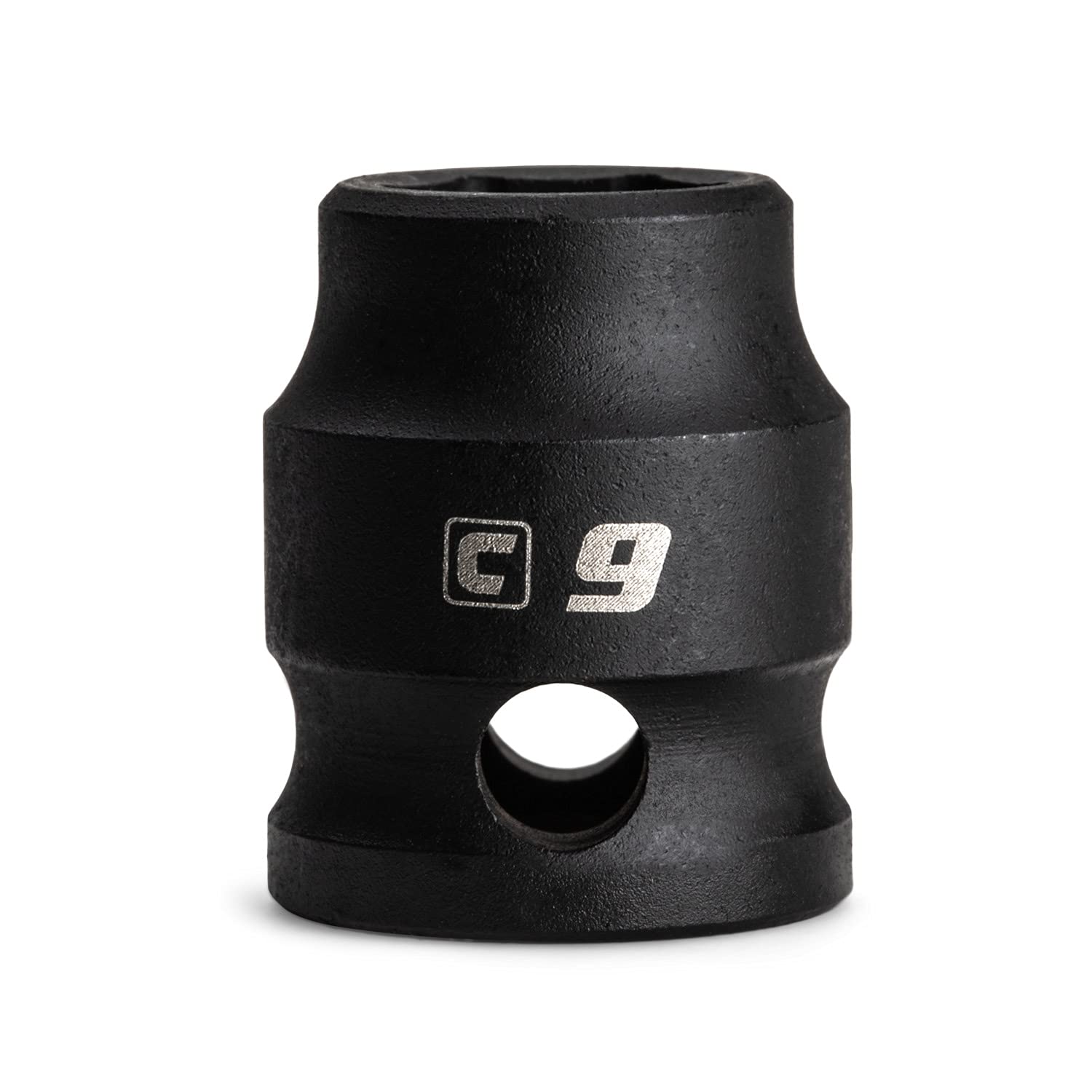 Capri Tools 9 mm Stubby Impact Socket, 3/8 in. Drive, 6 Point, Metric