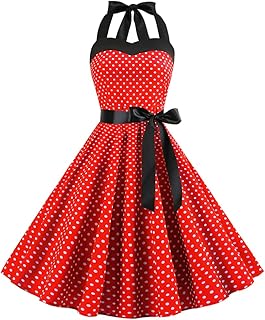 red white spot dress
