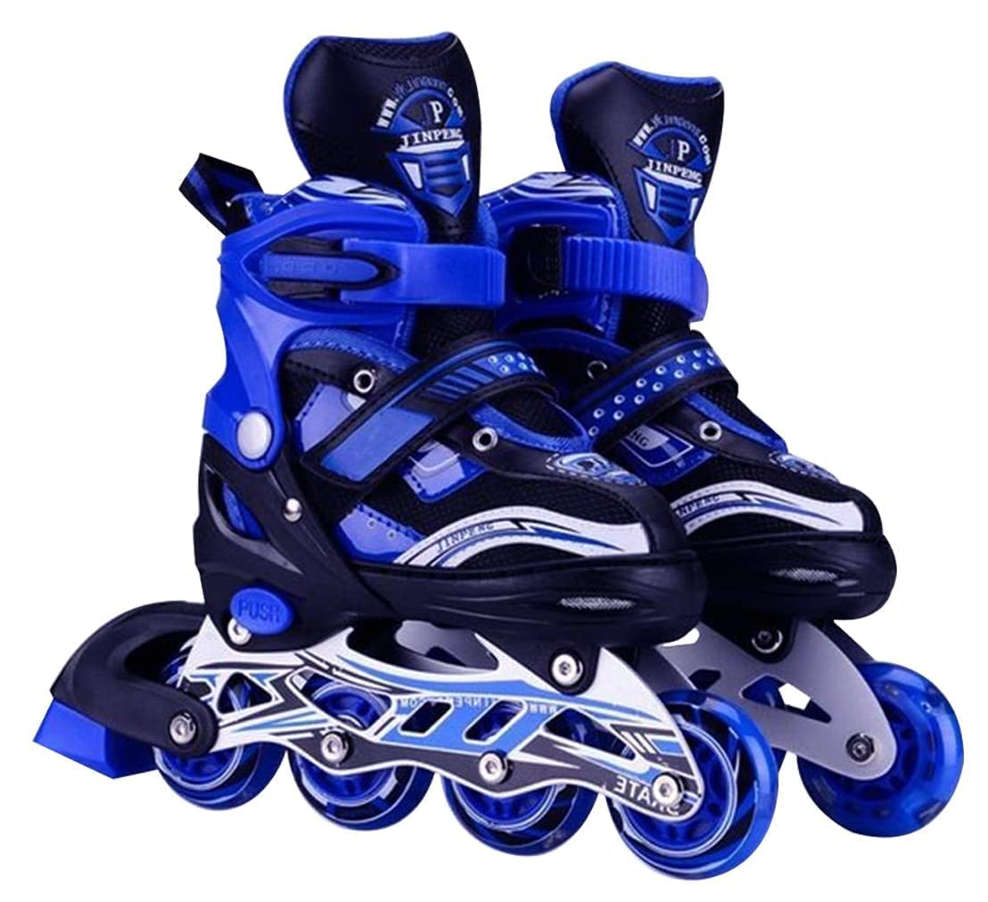 See full amazon price history chart for Inline Skates with PU Flashing Wheel Aluminum Body in-Line Skates with Size Adjustable with LED Flash Lights Set for Boys Kids and Girls Length for Age 8-16 Years (Blue) Inline Skates with PU Flashing Wheel Aluminum Body in-Line Skates with Size Adjustable with LED Flash Lights Set for Boys Kids and Girls Length for Age 8-16 Years (Blue) (B0CG1WFLFQ) Amazon Price History, Amazon Price Tracker