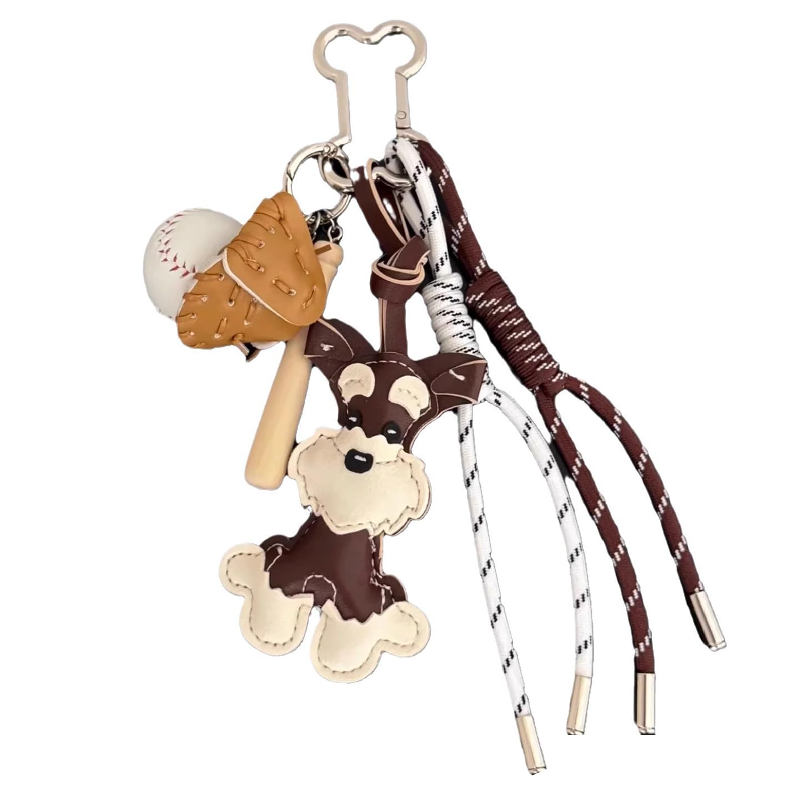 MEAKTSMI Lightweight Schnauzer Key Holder Bag Ornament Lovely Dog Charm Keychain For Adding Fun And Personality To Handbag