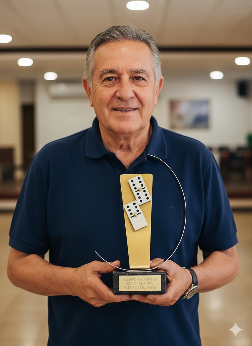 Trofeos para Dominó GRABADOS premio PERSONALIZADO