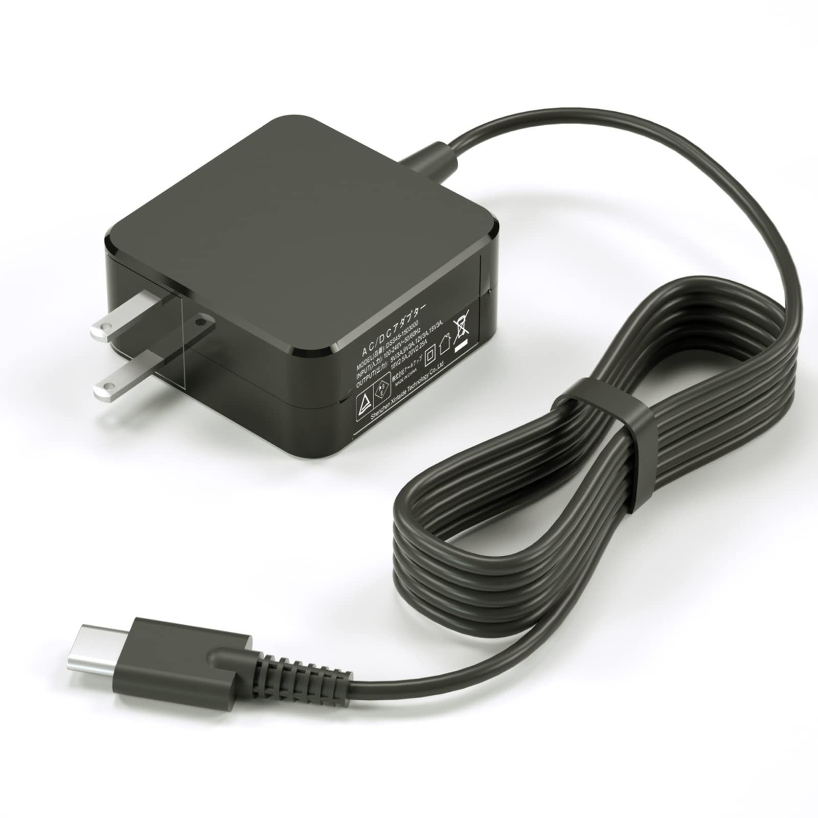 東芝 dynabook用 ACアダプター Type-C 65W 45W PD対応 USB-C充電器