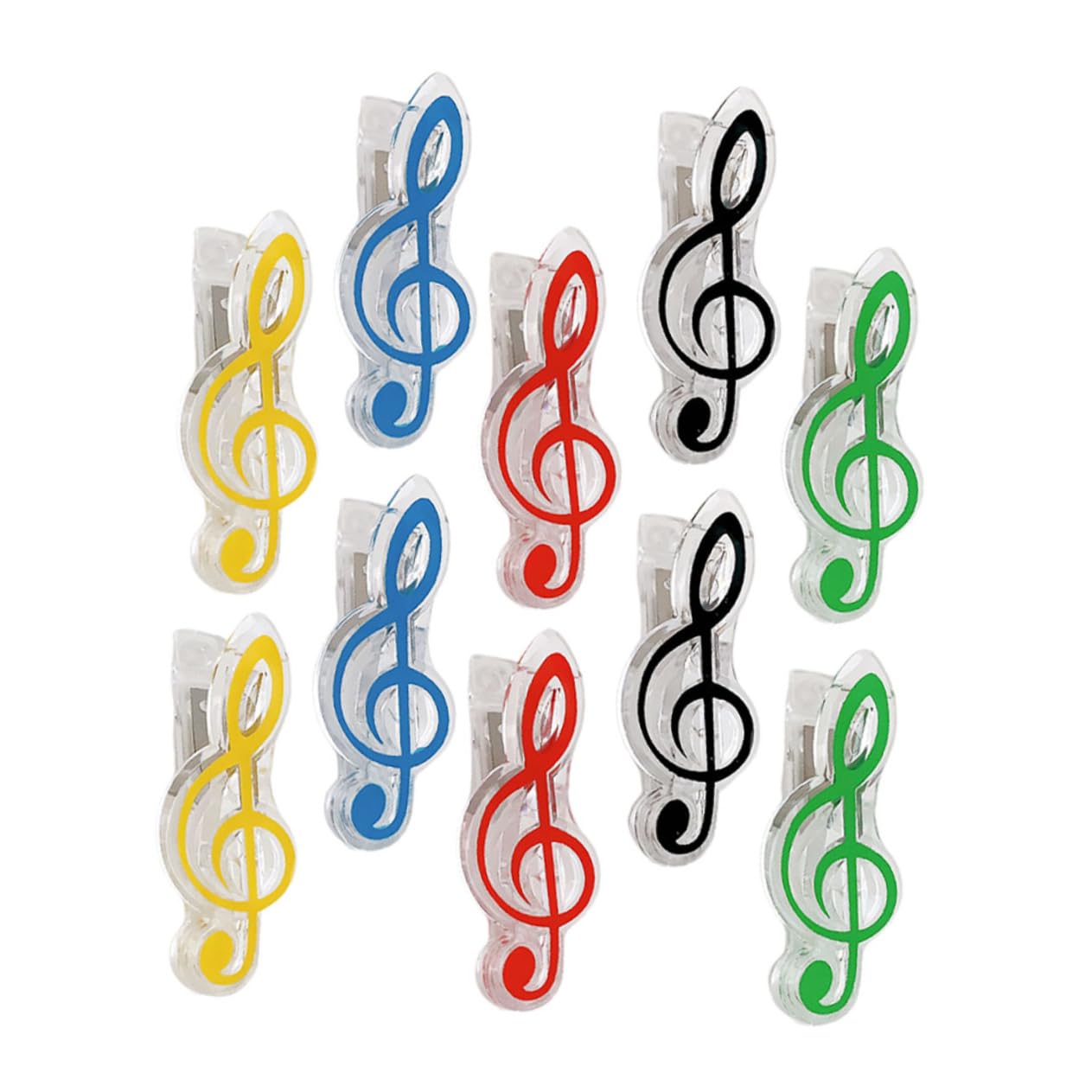 FUNOMOCYA 10Pcs Music Book Clip Holders Multi Note Clips for Sheet and More Reusable Page Holders
