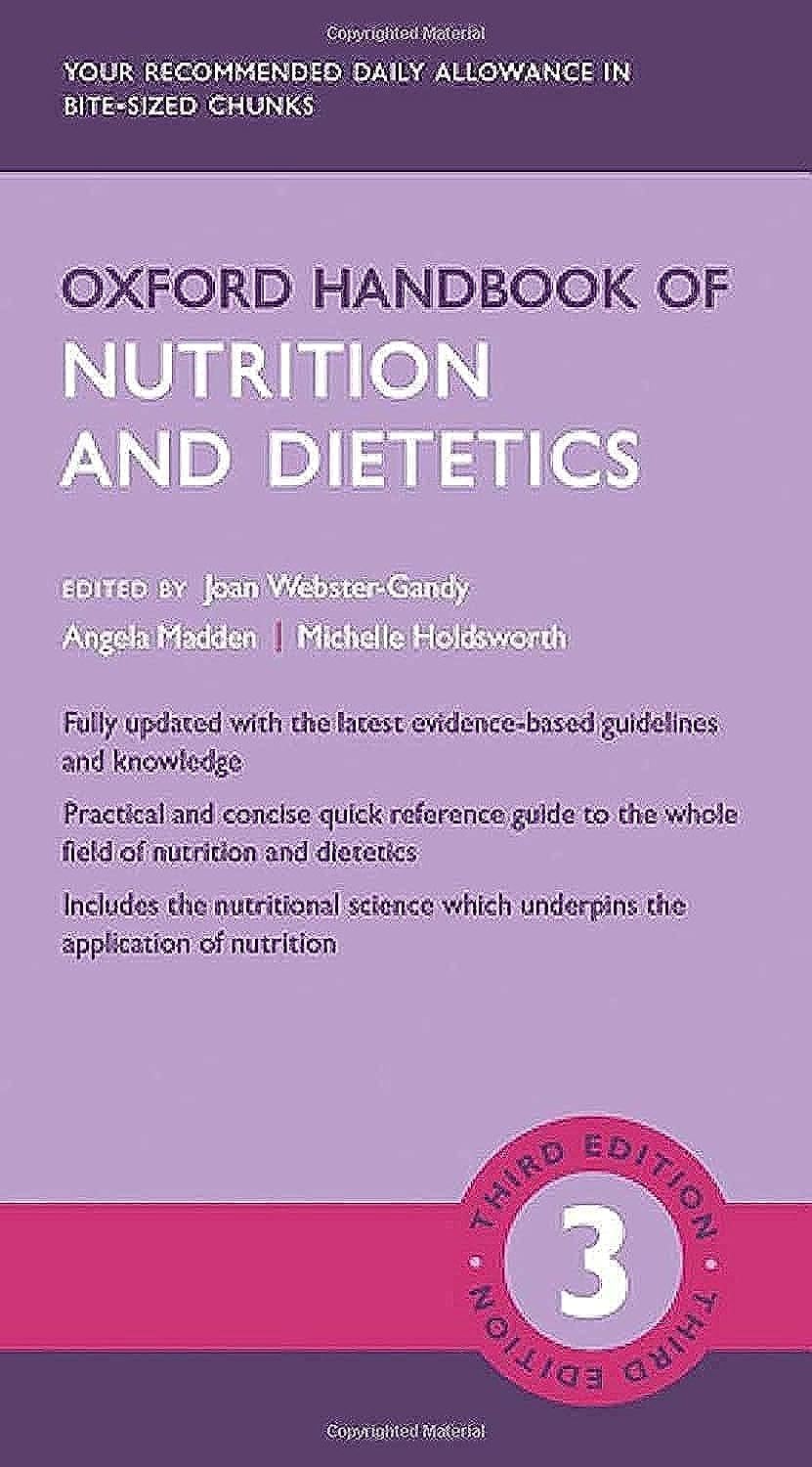 OXFORD UNIVERSITY PRESS Handbook of Nutrition and Dietetics 3e