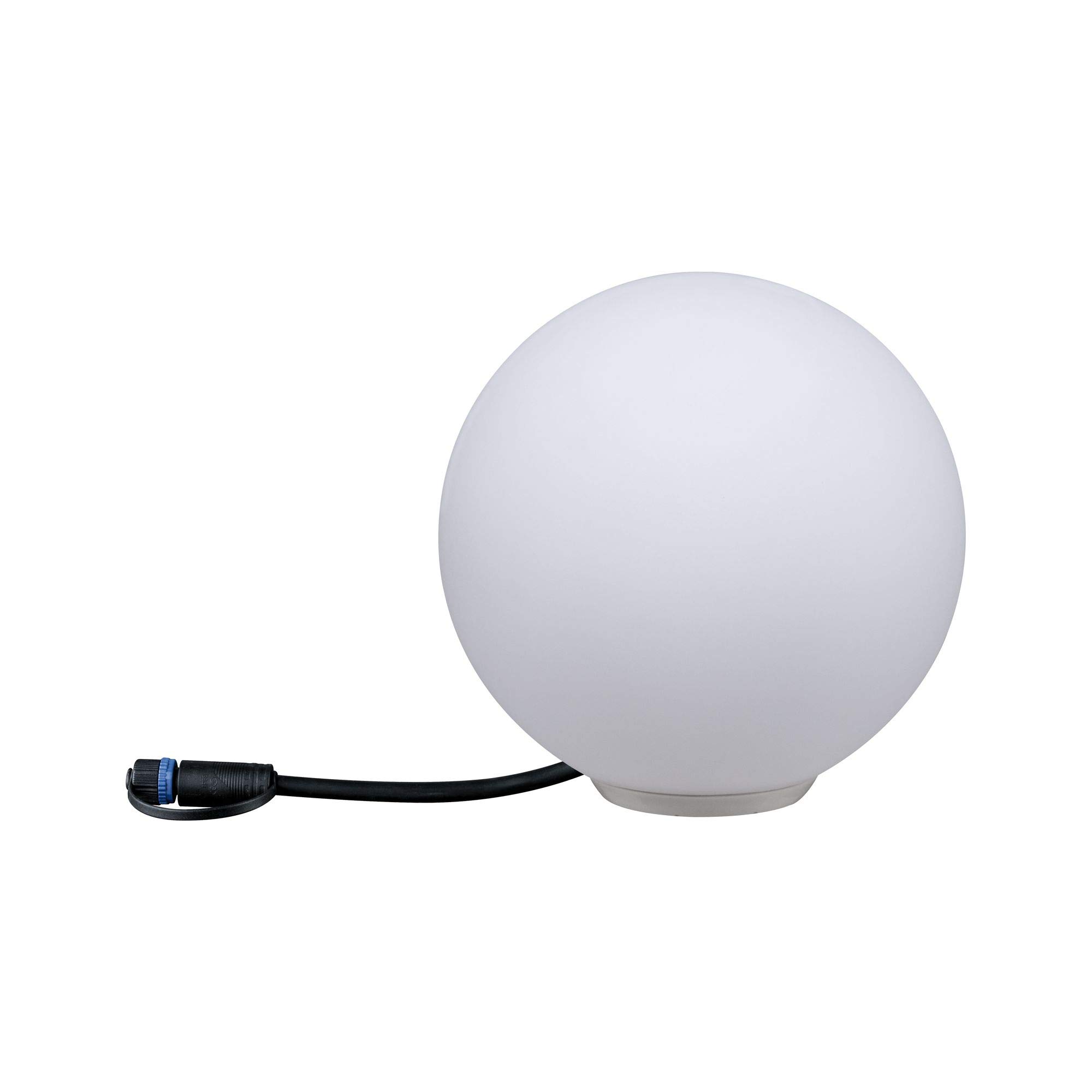 Paulmann 94269 Plug & Shine LED apparecchio per esterni ZigBee Globe RGBW incl. 1 oggetto luminoso dimmerabile da 2,8 Watt IP67 bianco illuminazione da giardino plastica bianco caldo 3000 K