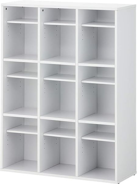 Amazon Co Jp 届け先法人限定 オフィスコム 業務用 スリッパシューズラック 下駄箱 中棚付き 3列3段 9人用 木製 靴箱 幅900 奥行350 高さ1190mm ホワイト Oc Wssr 339 Wh ホーム キッチン