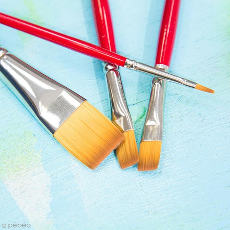 Iris Gold Pébéo – Flat Brush – No. 18