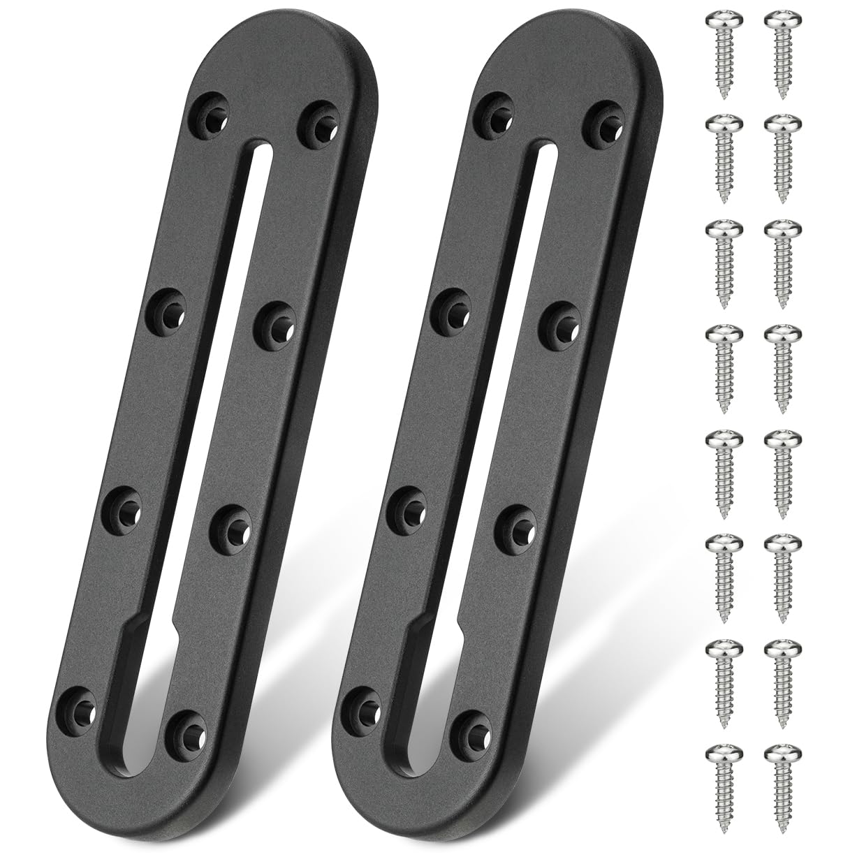 Mellbree Kayak Track, 7Inch Kayak Rail Mount Kayak Low Profile Track for Fishing Rod Holder, Fish Finder, Cup Holder, Anchor Cleats 2Pack