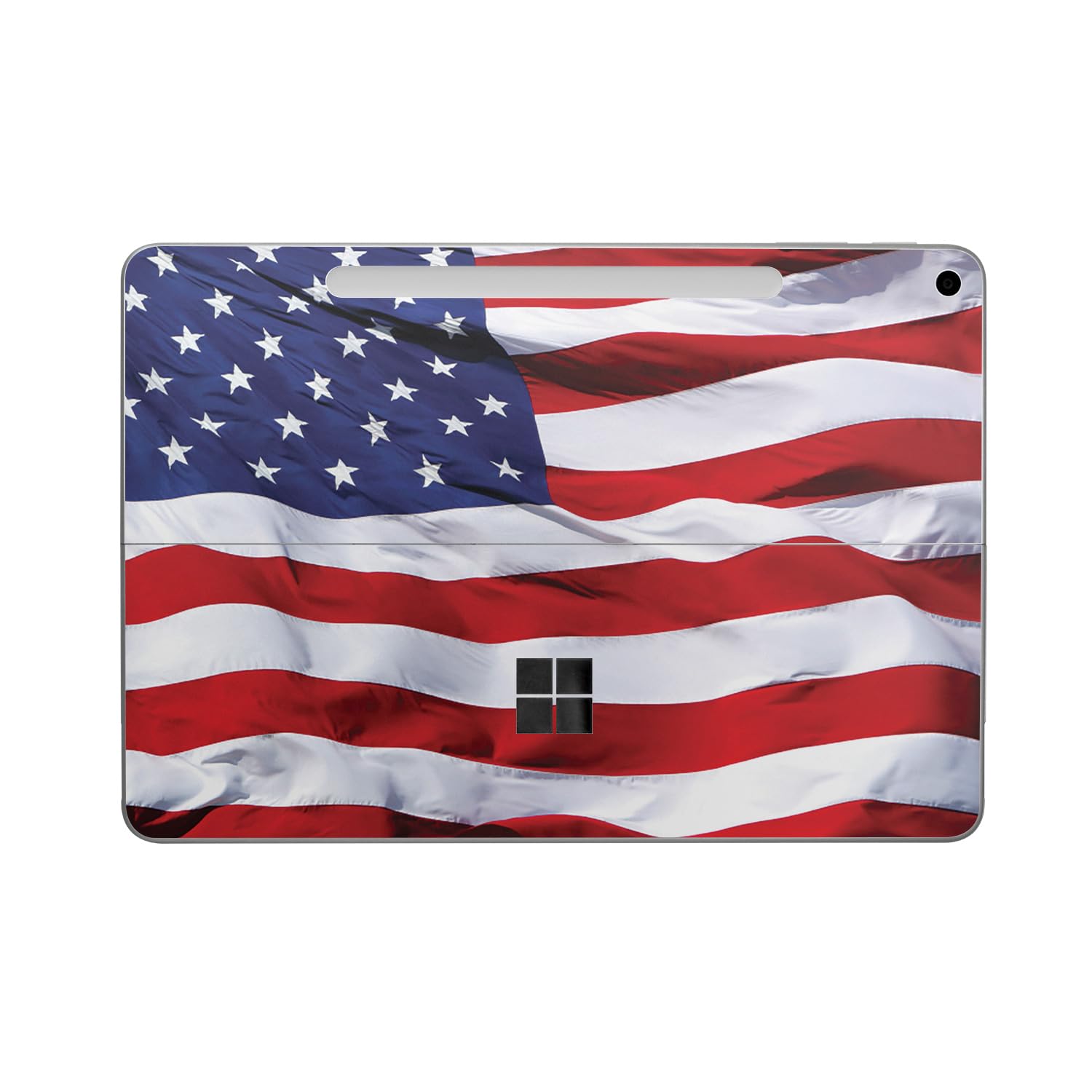 Tablet Skin Compatible with Microsoft Surface Pro 12" (2025) - American Flag - Premium 3M Vinyl Protective Wrap Decal Cover - Easy to Apply | Crafted in The USA by MightySkins