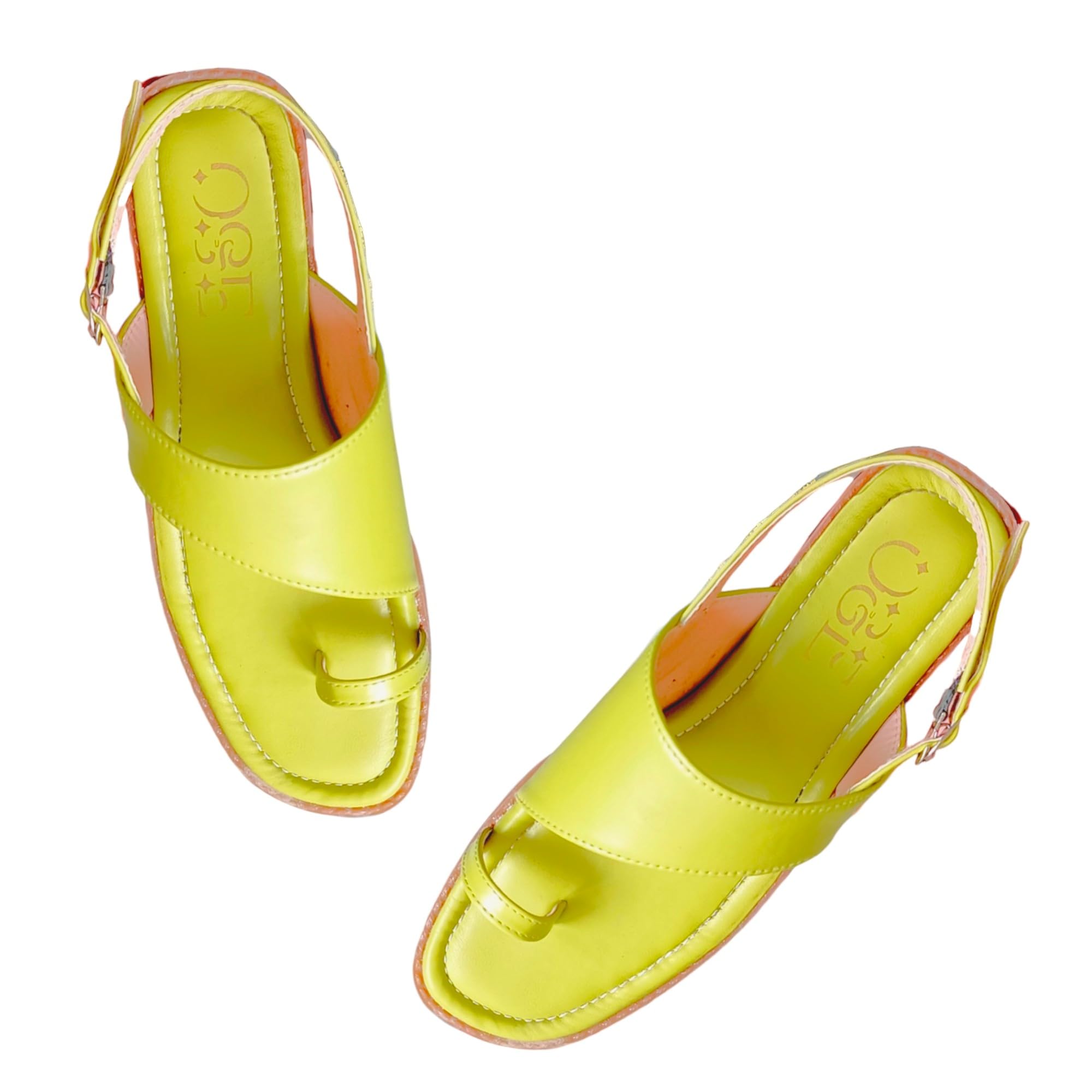 O&E Womens Open-Toe Slingback Flip-Flop Sandals: Pinterest-Inspired Casual Summer Flats | Green Color Flats (4) (B0D4J3RH5V) Amazon Price History, Amazon Price Tracker