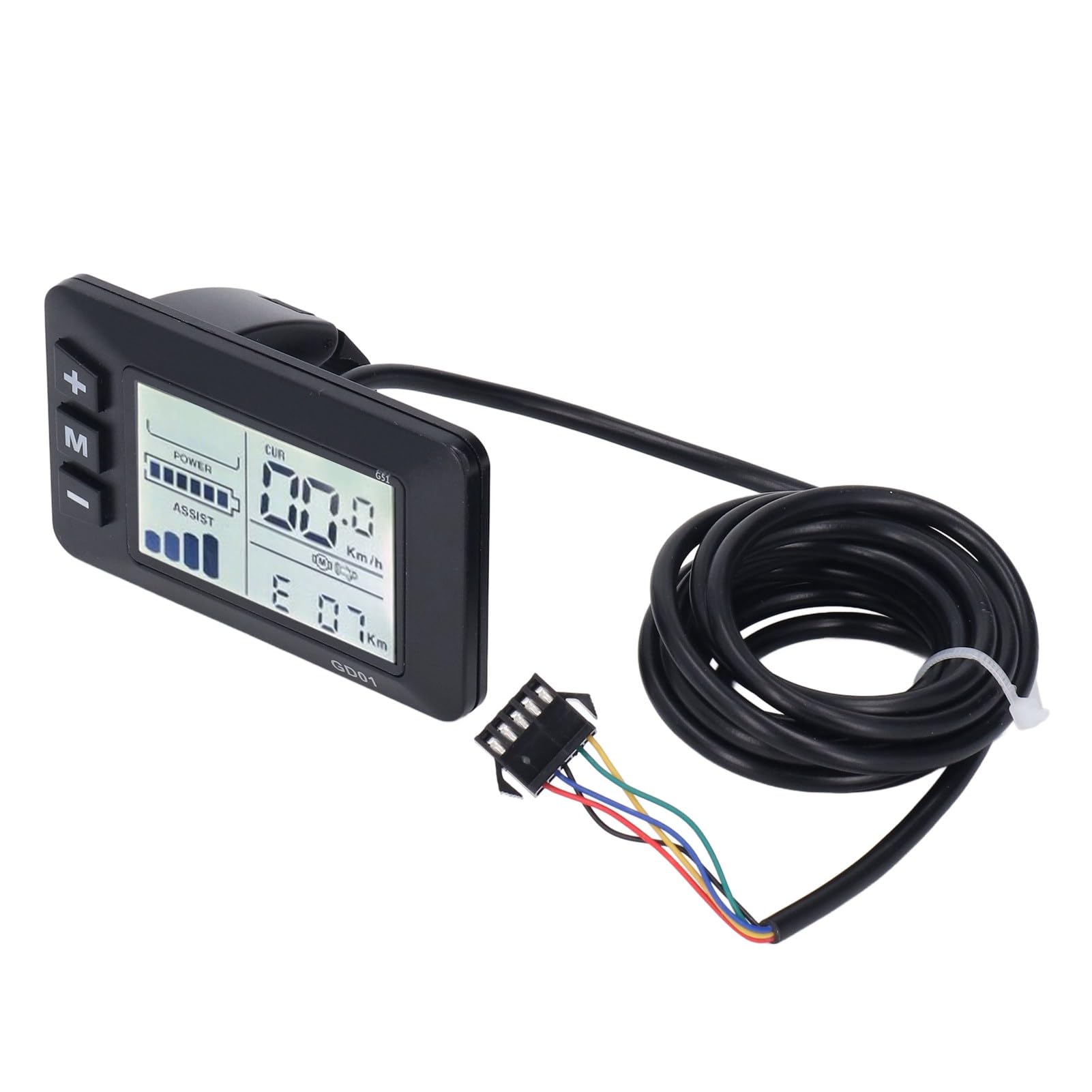 Kit Controller Bici elettrica 30A, misuratore LCD GD01 Impermeabile con quadrante acceleratore, Cablaggio sensore di Assistenza alla Potenza, Kit di Modifica Completo per Motore