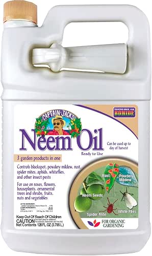 Bonide Captain Jack's Neem Oil, 128 oz Ready-to-Use, Multi-Purpose Fungicide,