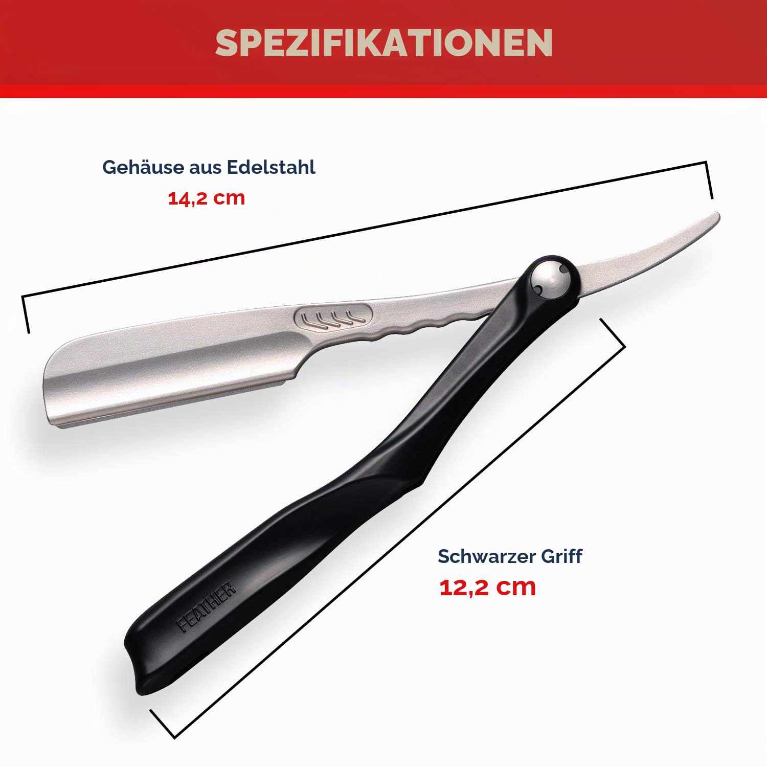 Feather Artist Club-SS Rasierer Schwarz (acs-rb)