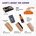 SNEAKARE Complete Shoe Cleaning Kit - Shoe Cleaner, Brushes (Soft, Medium, Stiff), Microfiber Towel, Premiux Box & 50 Wipes - Sneaker Cleaner, Suede & Leather Shoes Cleaning Kit gallery image