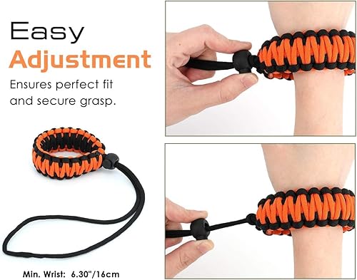 Vista 15 de MoKo Correa trenzada de nailon Paracord para videocámara/binoculares/Nikon/Canon/Sony/SLR/DSLR cámara digital