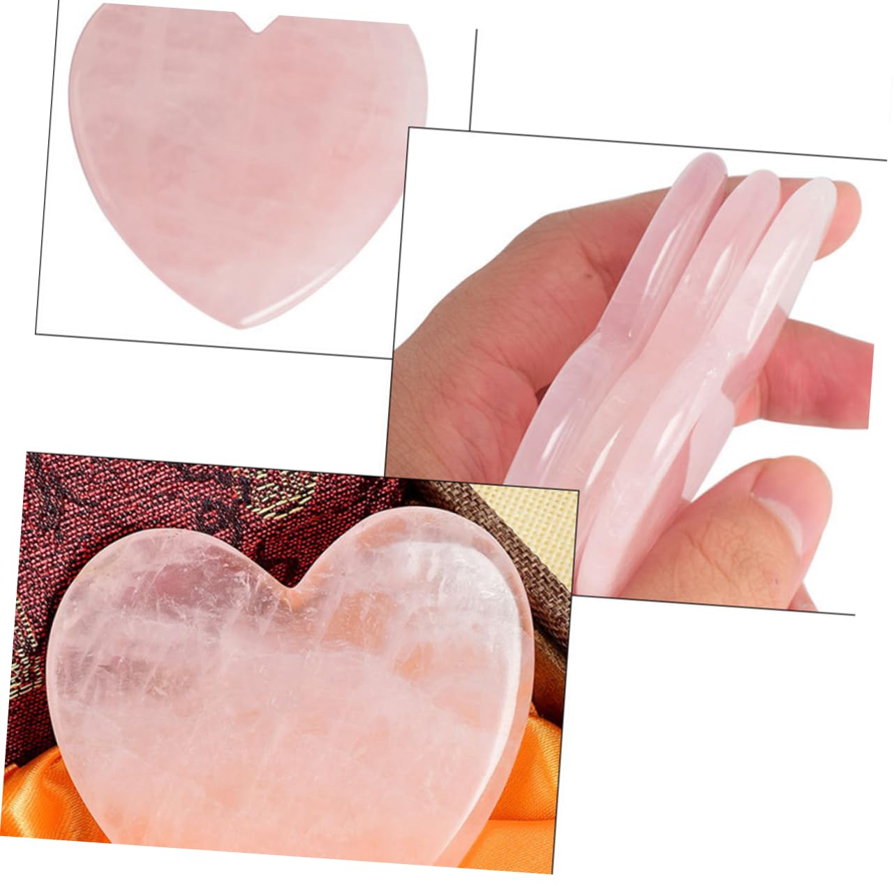 MAGICLULU 3piezas Placa De Masaje De Jade De Para Física y Spa Herramienta De Gua Para Relajación Facial y Para Salón