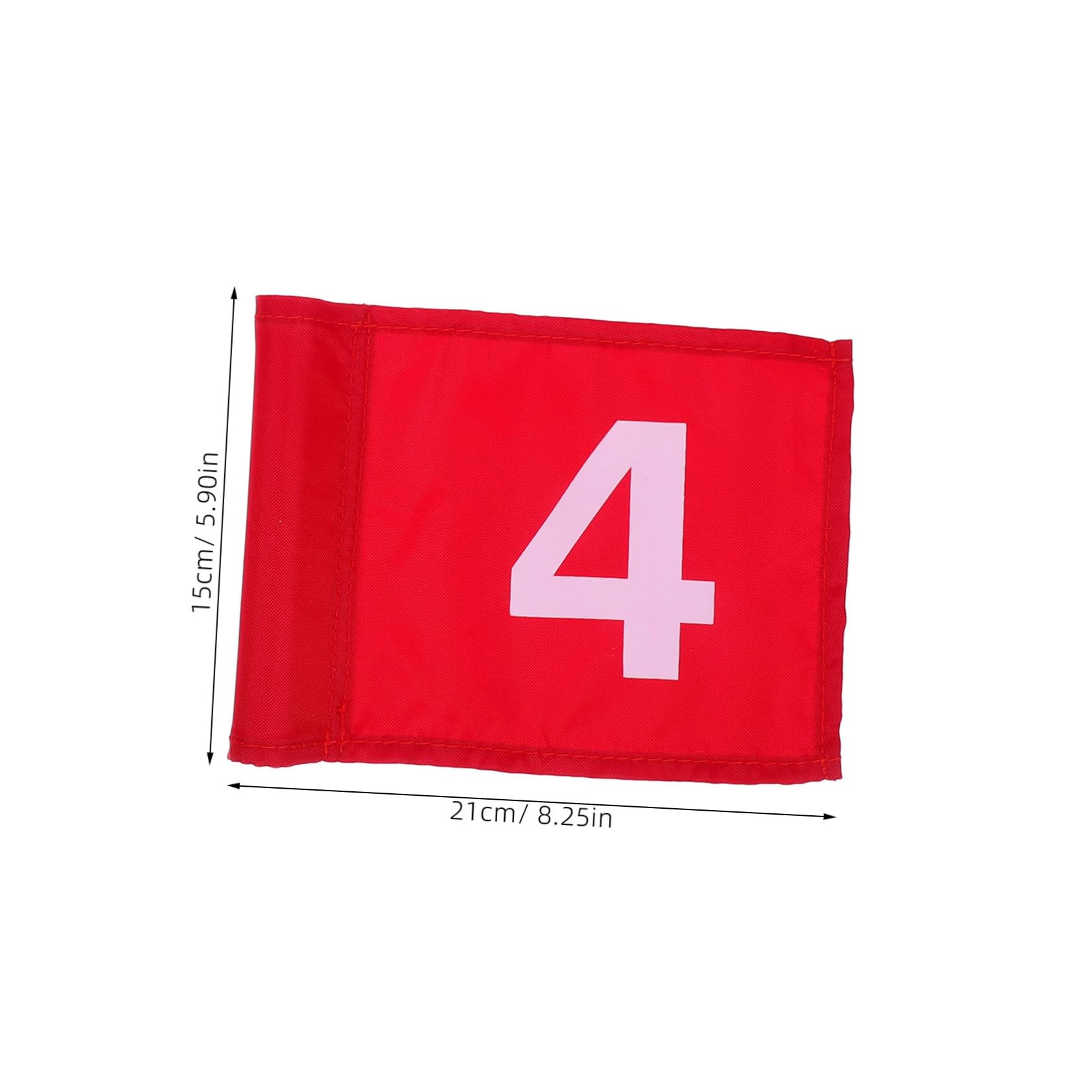 HANABASS Bandiere da Golf da 4 Pezzi in Nylon Rosso Resistenti e Facili da Trasportare per Allenamento Golf Pratico e Miglioramento Precisione Sul Campo